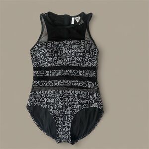 Calvin Klein women Black and White Bodysuit